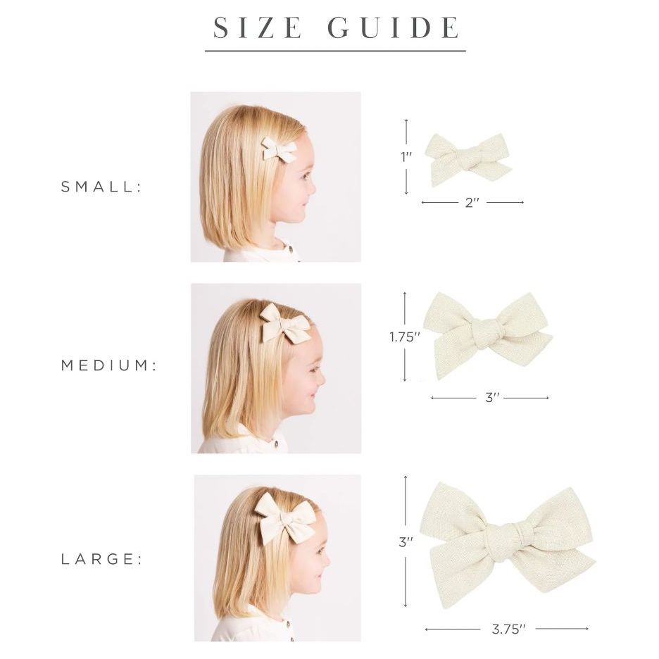 Lou Lou & Company Linen Bow 3 Pack Hair clip Lou Lou & Company   