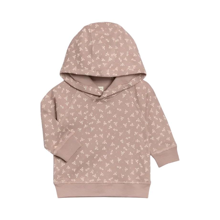 Colored Organics Madison Hooded Pullover - Wilda Floral / Wren Sweatshirt Colored Organics   