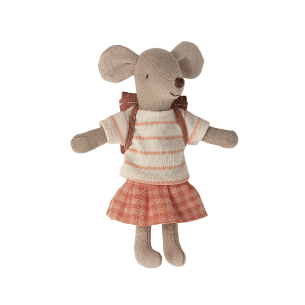 Maileg Tricycle Mouse, Big Sister - Coral Mice Maileg   