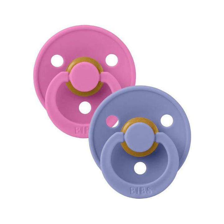 BIBS USA- Natural Rubber Pacifier 2 Pack - Bubblegum/Peri Pacifiers and Teething BIBS USA   