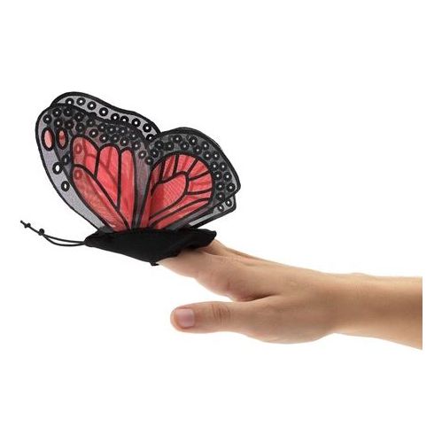 Folkmanis Finger Puppet - Mini Butterfly, Monarch Finger Puppet Folkmanis   