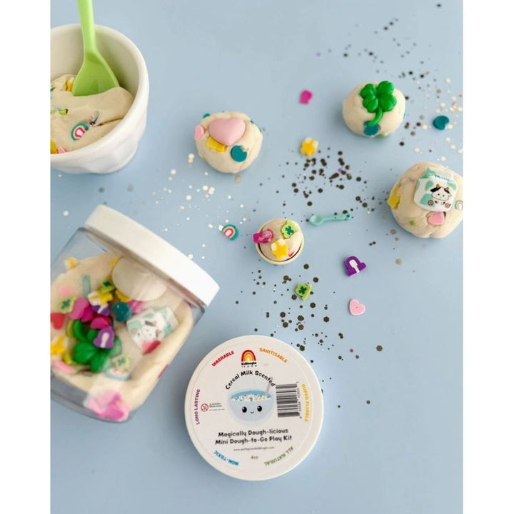 Earth Grown Kidough Magically Dough-Licious Cereal Milk Mini Dough To Go Clay/Dough EGKD