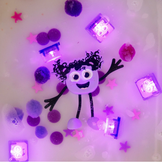 Glo Pals Characters - Purple Lumi Bath Time Glo Pals