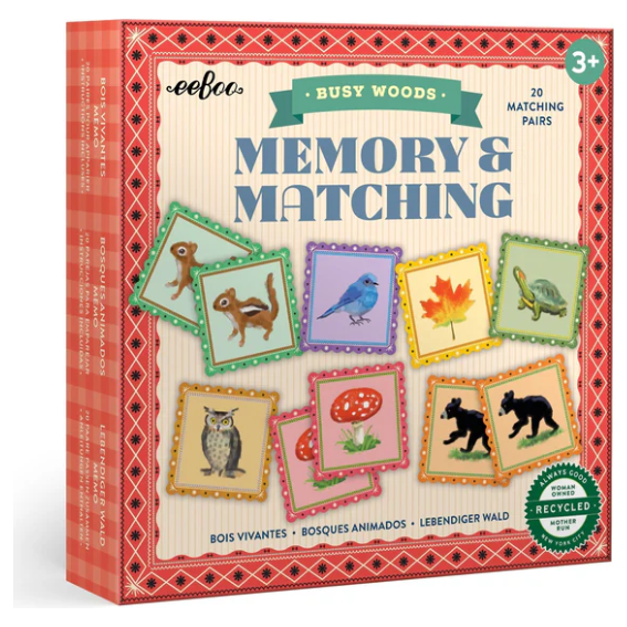 eeBoo Busy Woods Matching & Memory Game Games eeBoo   