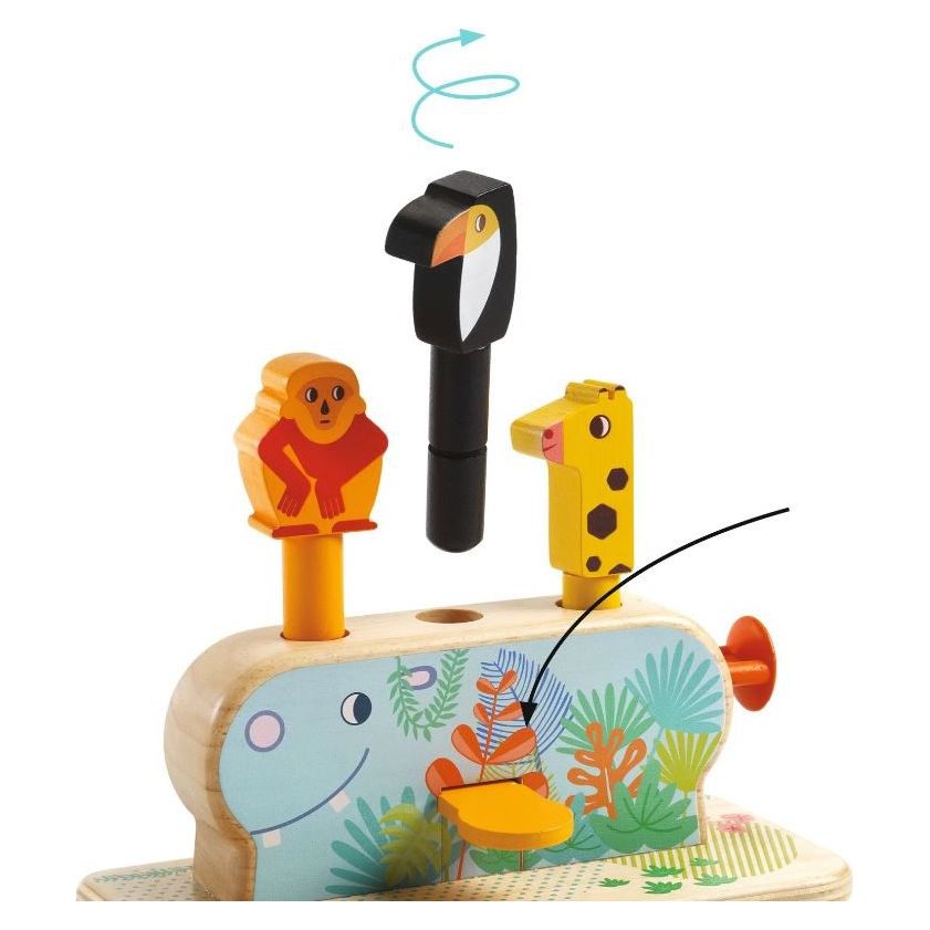 Djeco Multi Pop Wooden Toy Puzzles & Mazes Djeco   