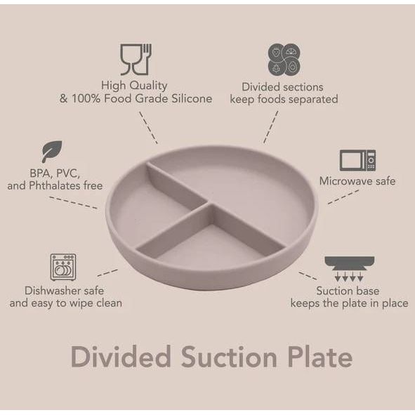 Noüka Divided Suction Plate Mealtime Noüka   