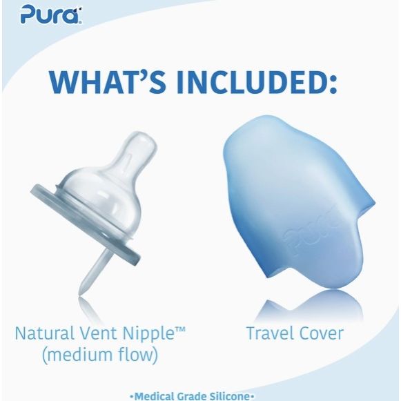 Pura 11oz Infant Bottle Bottles & Sippies Pura Stainless   