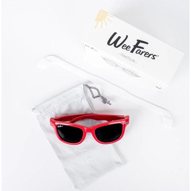 WeeFarers Polarized Sunglasses - Popsicle Red Sunglasses WeeFarers   