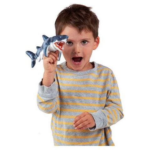 Folkmanis Finger Puppet - Mini Shark Finger Puppet Folkmanis   