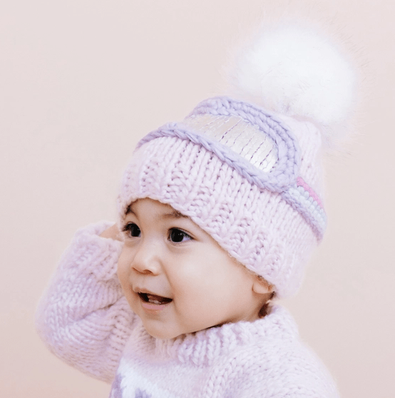 Blueberry Hill Ski Goggles Hat, Baby Pink - Baby & Kids Christmas Hat Baby & Toddler Hats The Blueberry Hill   