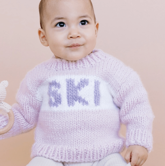 Blueberry Hill Ski Sweater, Baby Pink Sweater The Blueberry Hill   