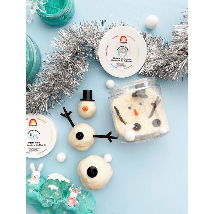 Earth Grown Kidough Snowman Mini Dough-To-Go Clay/Dough EGKD