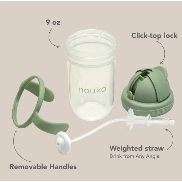 Noüka Non-Spill Weighted Straw Cup 9 oz Mealtime Noüka   