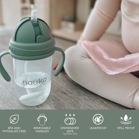 Noüka Non-Spill Weighted Straw Cup 9 oz Mealtime Noüka   