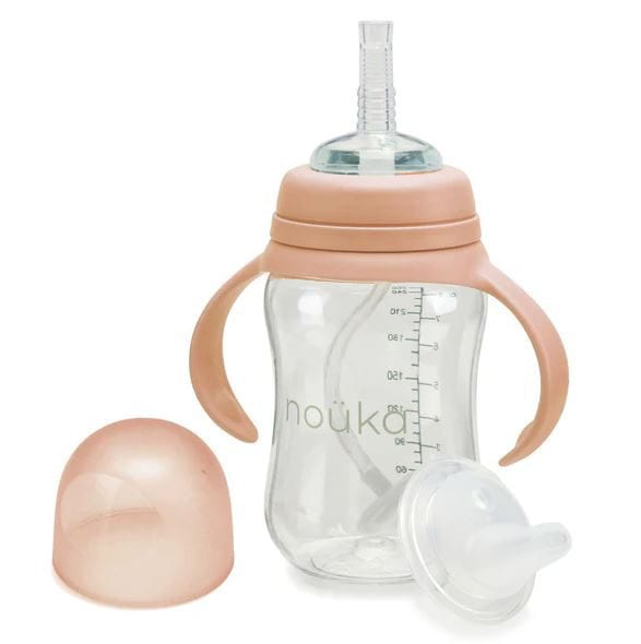 Noüka Transitional Sippy/Weighted Straw Cup Mealtime Noüka Soft Blush  