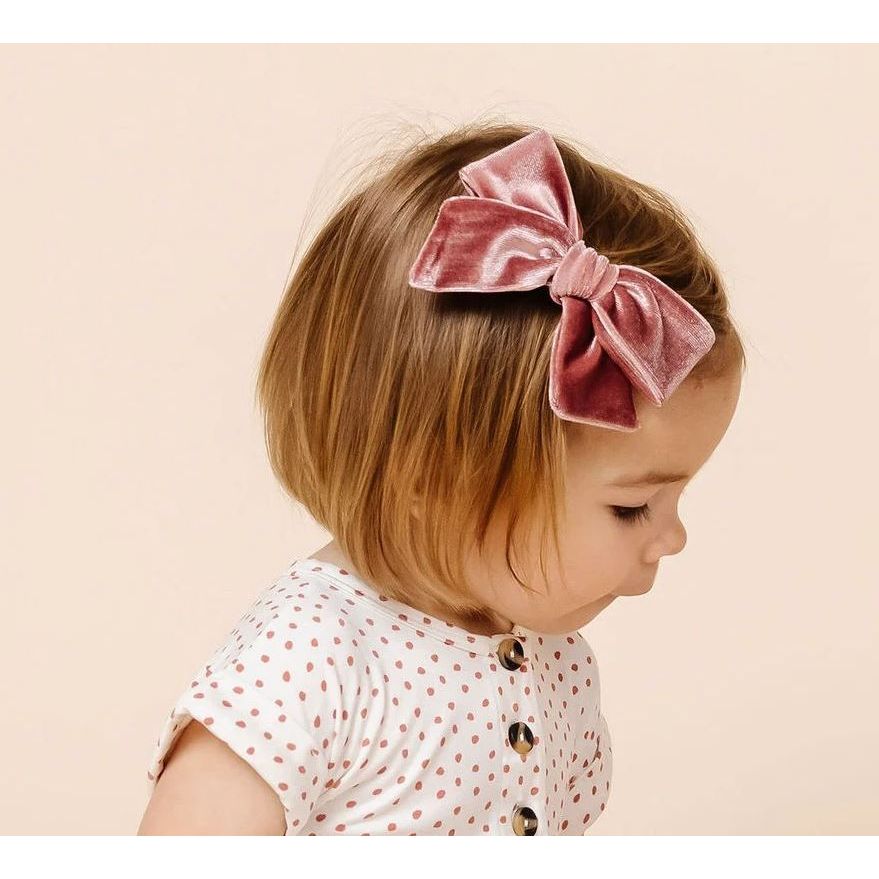 Lou Lou & Company Velvet Bow Clip- Single Large Hair clip Lou Lou & Company   