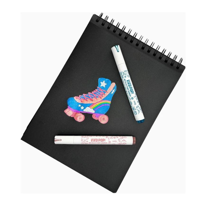 Ooly Vivid Pop! Water-Based Paint Markers: Metallic Markers Ooly   