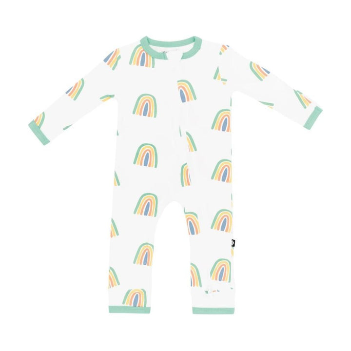 Kyte Baby Zippered Romper 0-3M Romper Kyte Baby 0-3M Wasabi Rainbow 