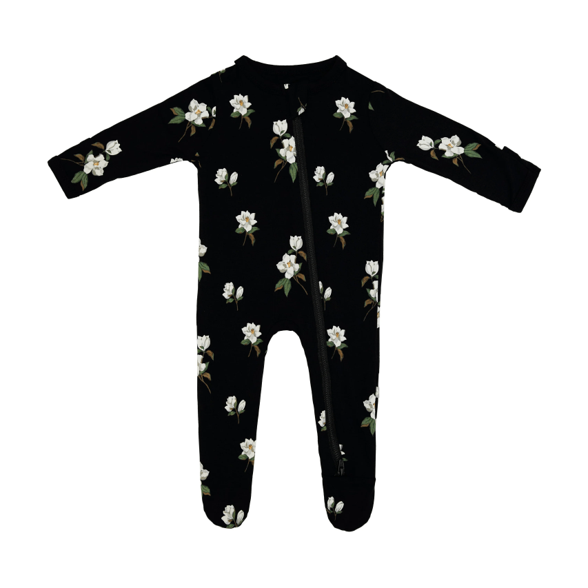 Kyte Baby Zippered Footie Footie Kyte Baby 0-3M Midnight Magnolia 