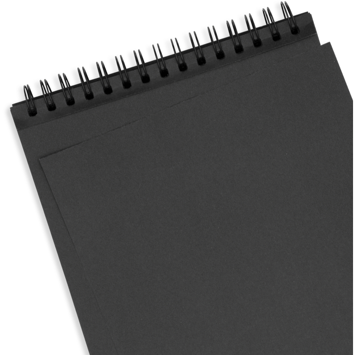 Black Paper Sketch Pad, Sketchbook Blank Pages