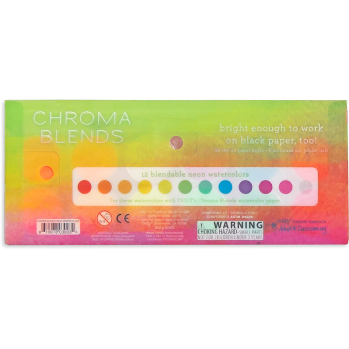 Chroma Glitter Paint 12 Piece Set - Chroma Educational Paint