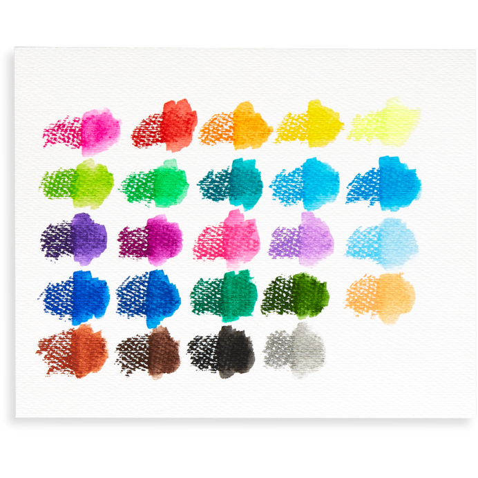 สีเทียน rainbow sparkle watercolor gel crayons