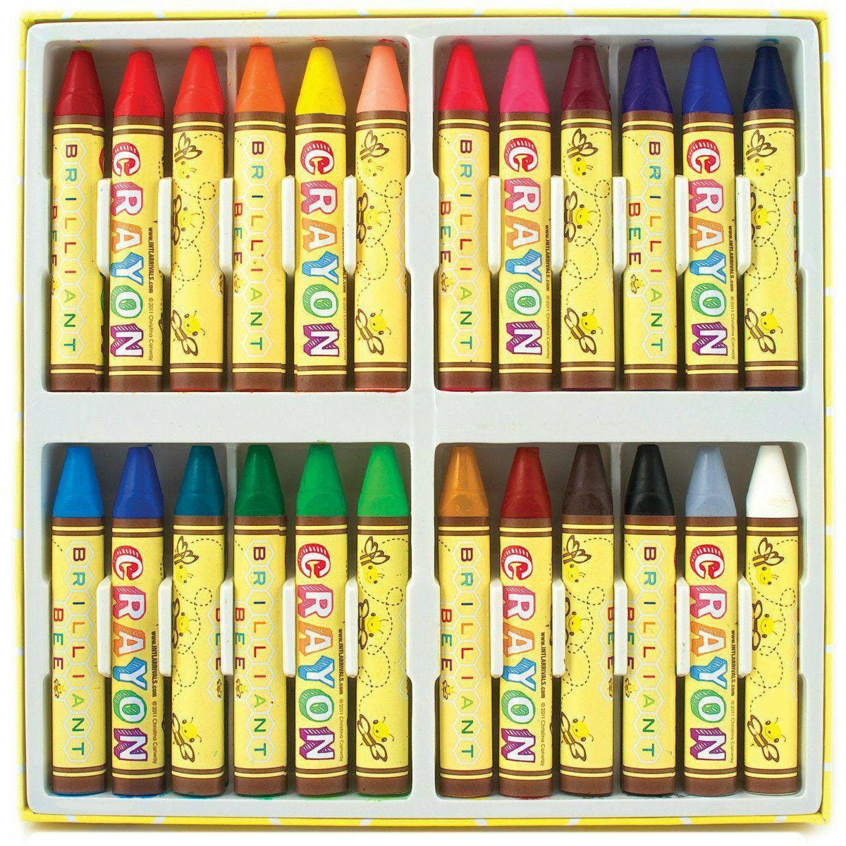 Brilliant Bee Crayons (Set of 24) - Blue Highway Games