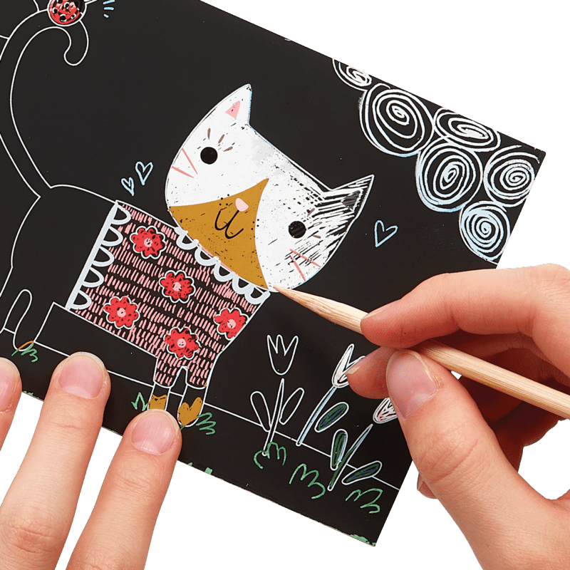 Ooly Mini Scratch & Scribble Art Kit - Dinosaur Days – Mini Mint