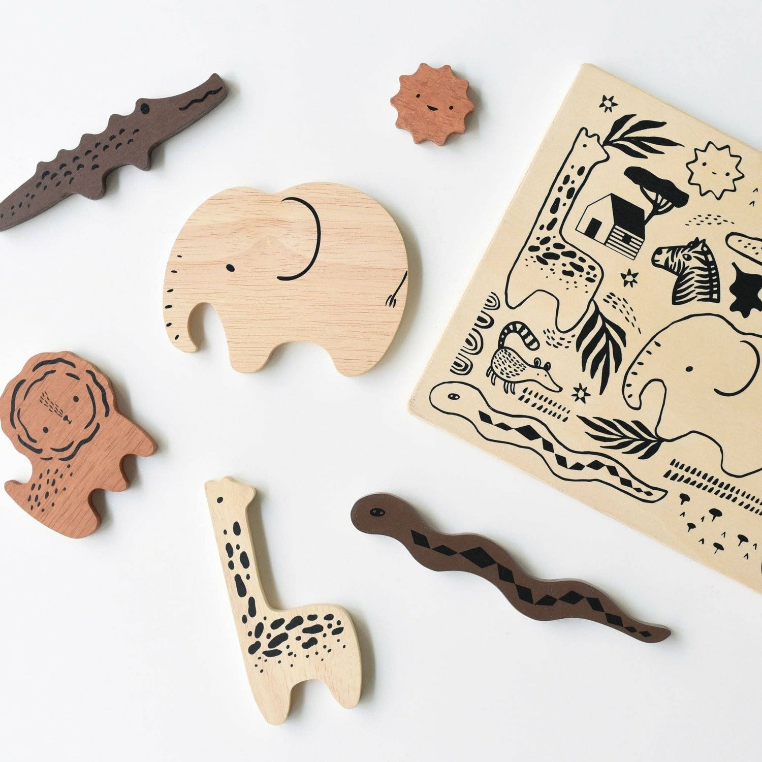 Wooden sales animal puzzle