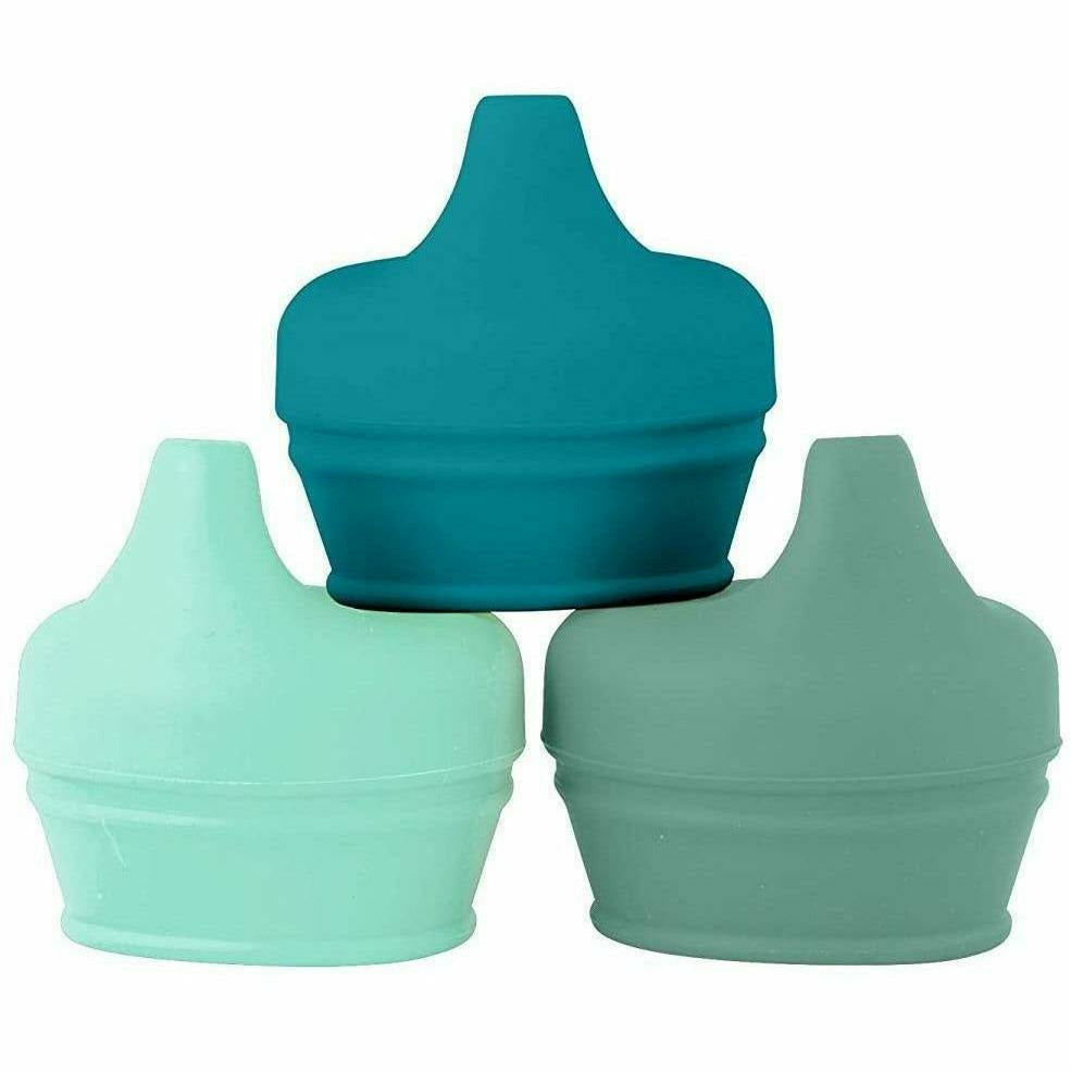 Acorn Baby Silicone Sippy Cup Lids That Fit Any Cup 2pk - Blue and Green  Reusable Sippy Cup Stretch Lid Spill Proof Blue/Green