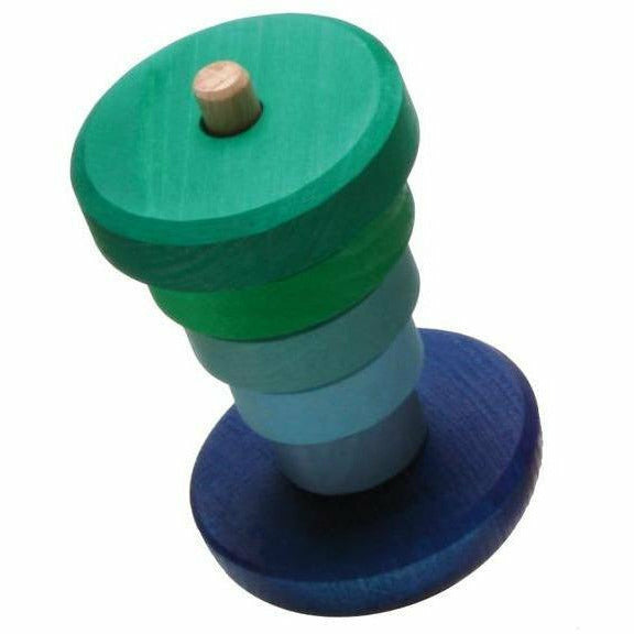 Grimm's Wobbly Stacking Tower- Blue Sorting & Stacking Toys Grimm's   