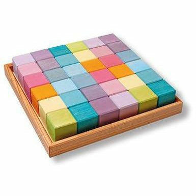 Grimm's Pastel Mosaic Wooden Blocks Grimm's   