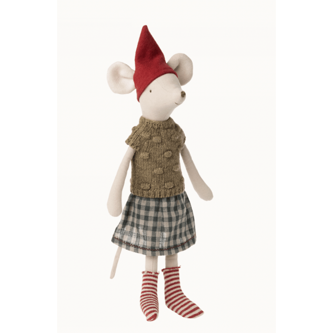 Maileg Christmas Mouse Girl Medium Dolls Maileg   