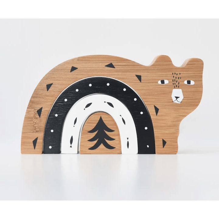 Wee Gallery Bamboo Nesting Bear Wooden Toys Wee Gallery   