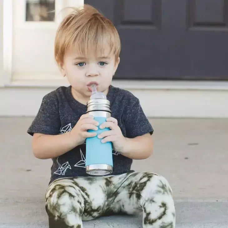 Pura Non Insulated Straw Cup w/ Sleeve - Ocean Blue Bumper Bottles & Sippies Pura Stainless   