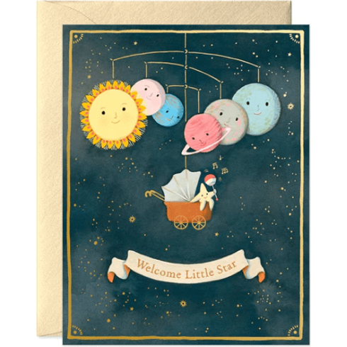 Baby & Birthday Greeting Cards -Joojoo Paper Greeting cards The Natural Baby Company Solar System Baby  